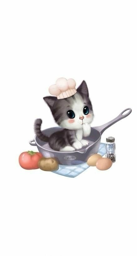 超软超q的猫咪手绘插画~每只都萌翻了(转自网络)