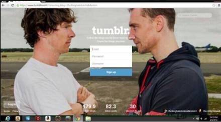 tom hiddleston#benedict cumberbatch#汤不牢的登陆界面!玛惹!