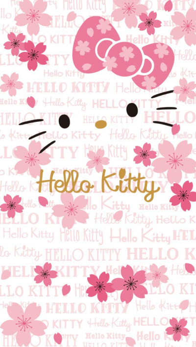 平铺壁纸 简单 hellokitty