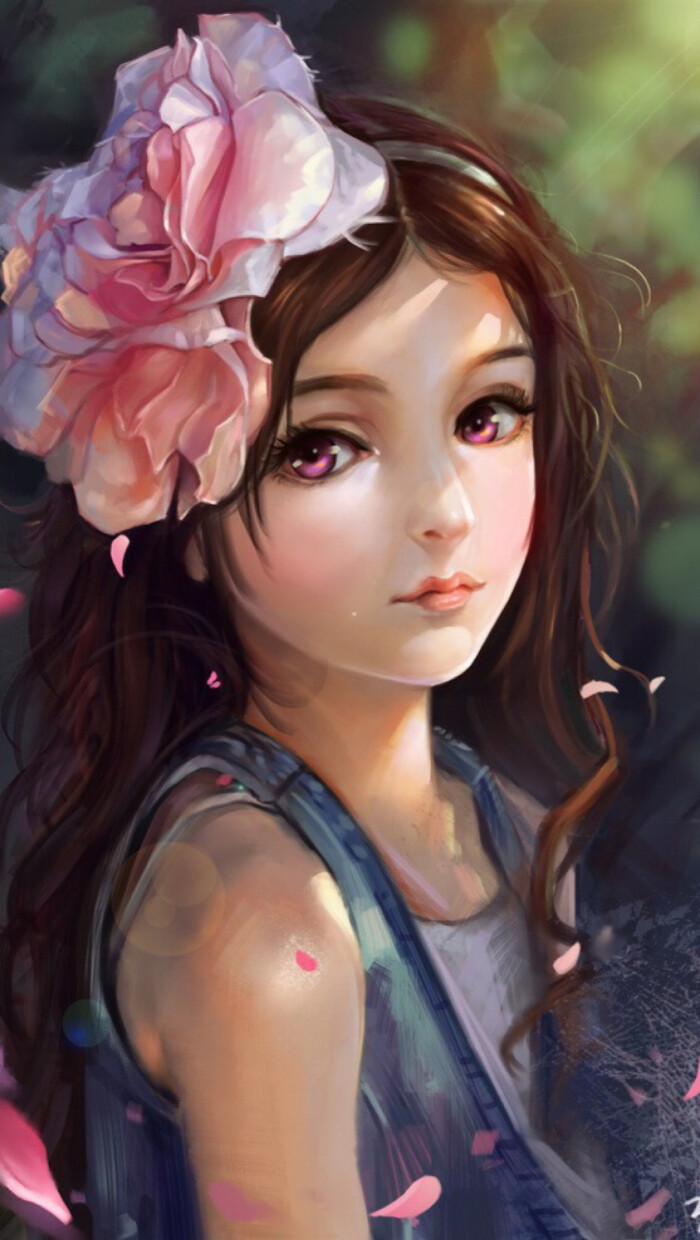 #手绘美女#高清6美女苹果,iPhone6plus高…-壁纸v美女图片