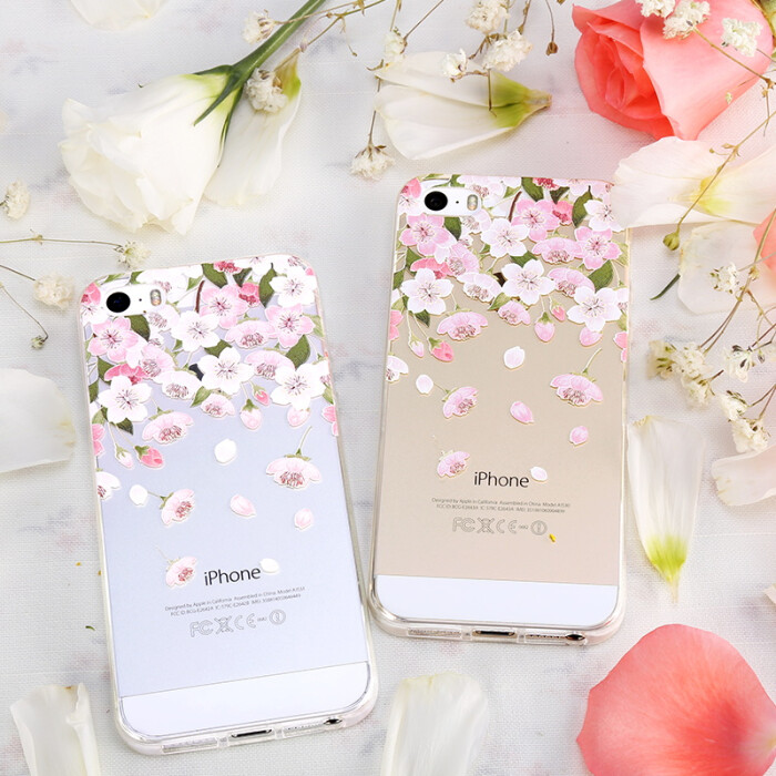 爱极客樱花朵兔子苹果5s手机壳iphone5硅胶…