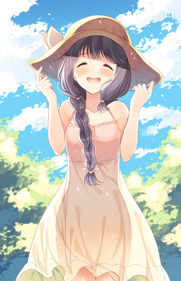 二次元 头像 小清新 插画图片