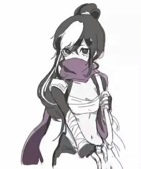 王者荣耀男女二次元可爱五动漫像扁鹊性转-堆漫画家黑头图片