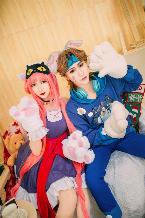 王者荣耀 猫狗日记 大乔 孙策 船夫 策乔 情皮 舔狗日记 cosplay