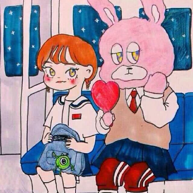 二次元 女生 可爱 兔子