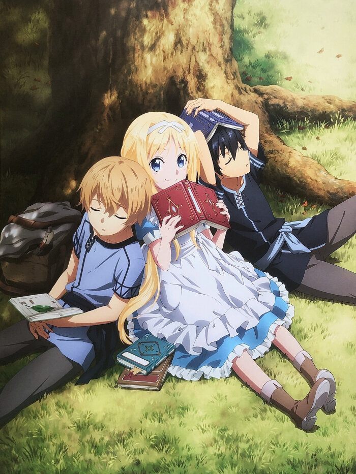 《刀剑神域 alicization wou》优吉欧,爱丽丝·滋贝鲁库和桐人官图