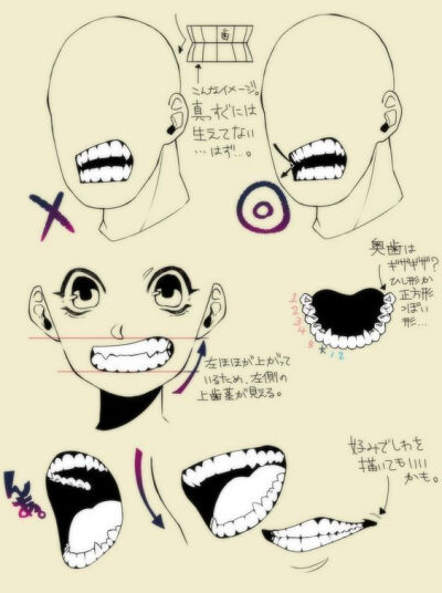 牙齿的创意画