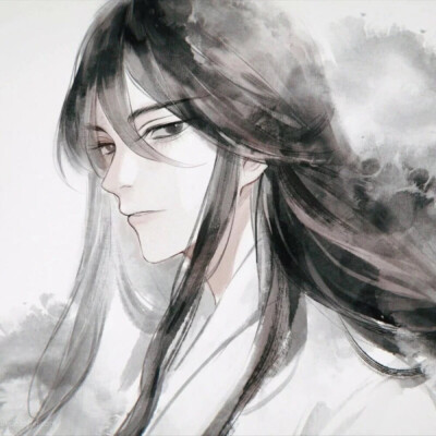 古风插画男头