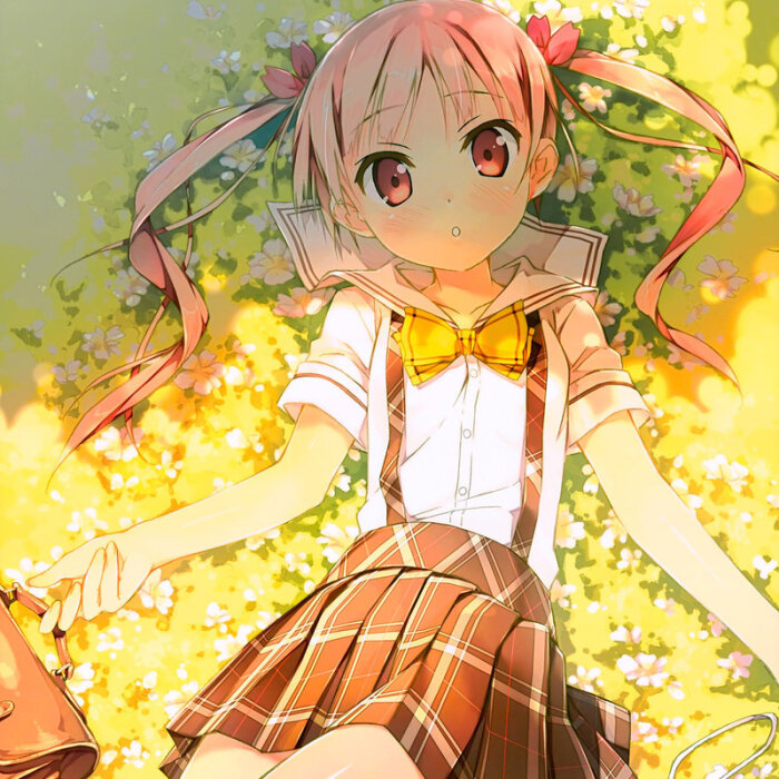 二次元小萝莉动漫高清iPad4壁纸