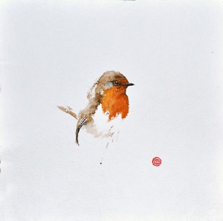 水彩画家 karl m02rtens 画的鸟,灵动写意又细致入围.