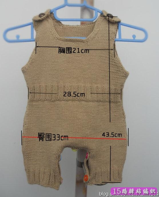 婴儿连体裤的编织方法视频教程|棒针编织图…