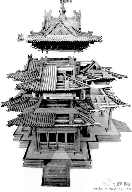 国图古建模型展览--故宫角楼内部结构(…-堆糖