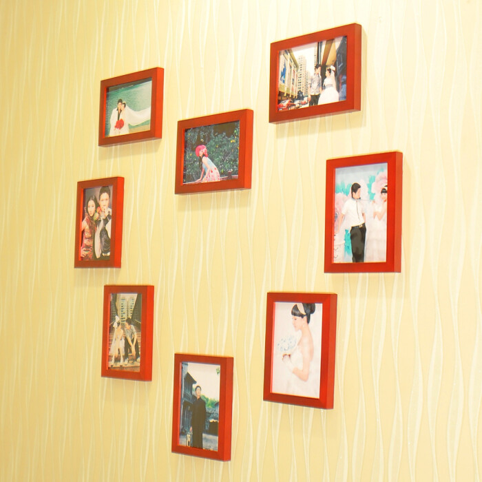 恋居客厅照片墙组合创意爱心照片墙心形相框墙相片墙框b