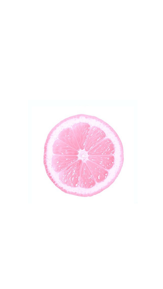 iPhone壁纸 桌面 背景 唯美 简约简单 粉色柠檬