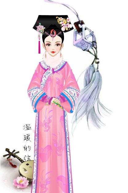 中国风-清朝女子宫廷服饰-堆糖,美好生活研究所