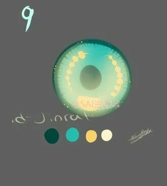 by 雏田草莓ovo 手绘二次元动漫卡通眼睛色…