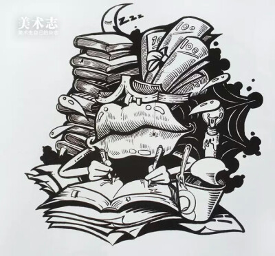 线条与黑白画的独特魅力
