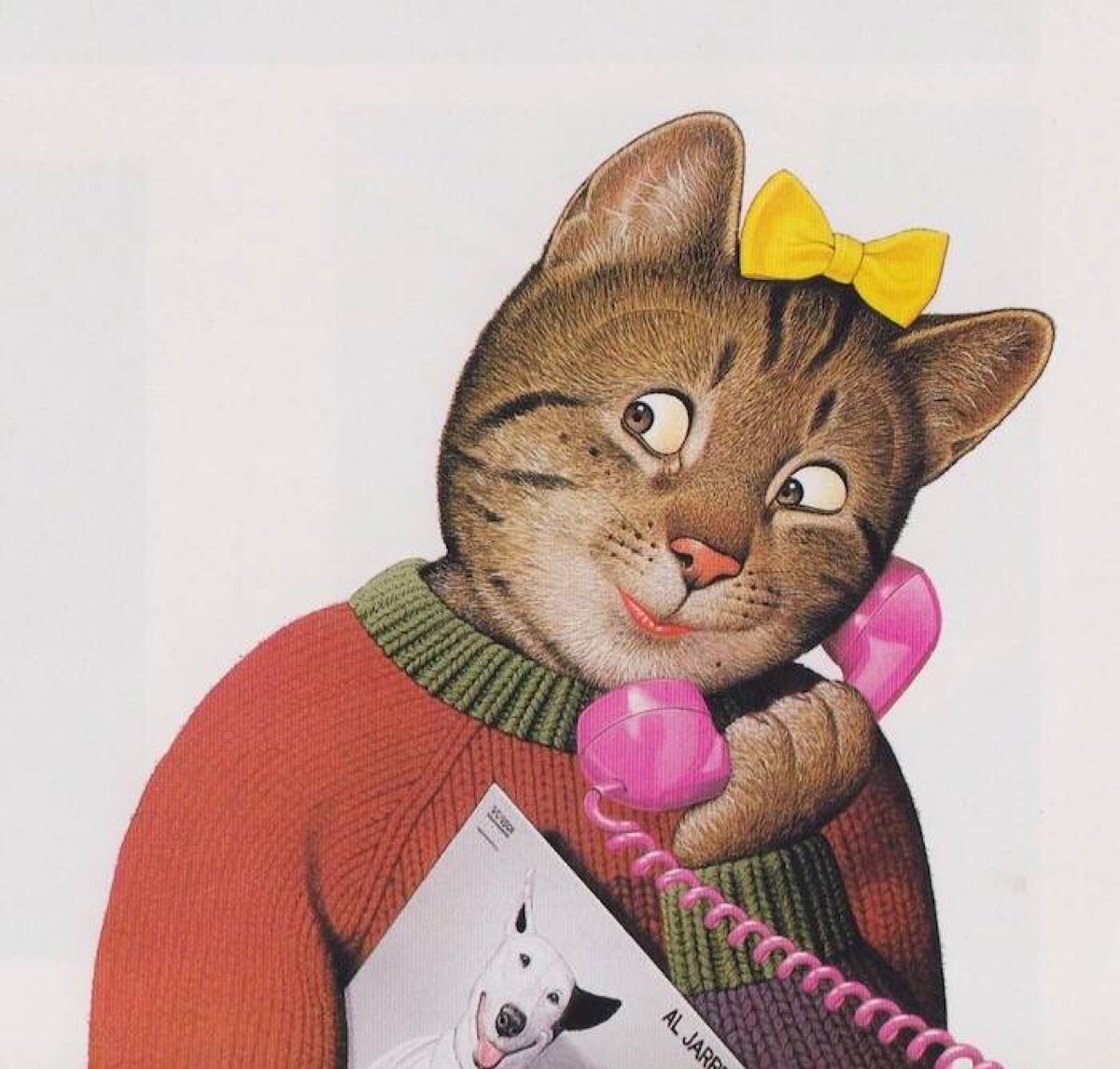 卡通猫真实电话图片