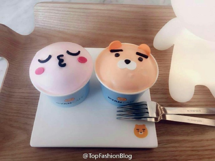 韩国超萌的主题咖啡厅 RYAN CAFE-堆糖,美好