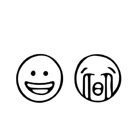 配图 背景图 简约 黑白 表情-堆糖,美好生活研究