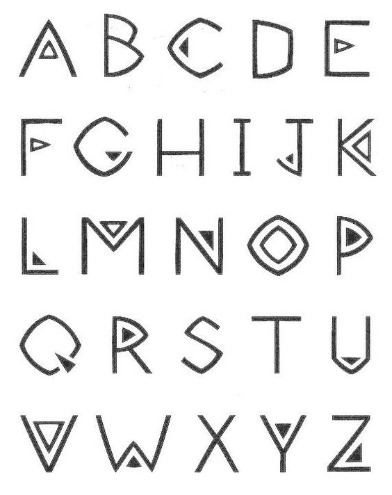 英文字体 26个字母 手写 设计 素材 教程 …-堆糖