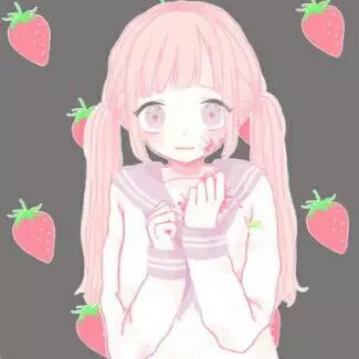 「头像」美少女 可爱 软妹 草莓 粉色 萌系 …-堆