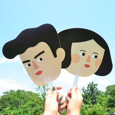 韩国正品jamstudio创意卡通人脸造型情侣摇…