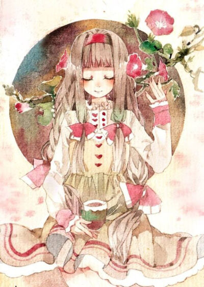 水彩线稿