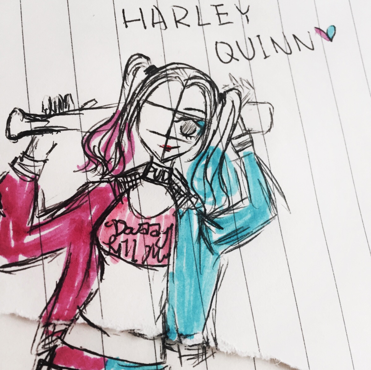 随手画的harley quinn