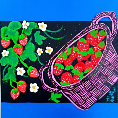 丰收的草莓