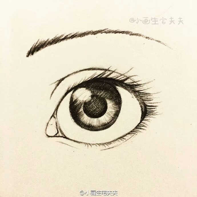 素描眼睛步骤