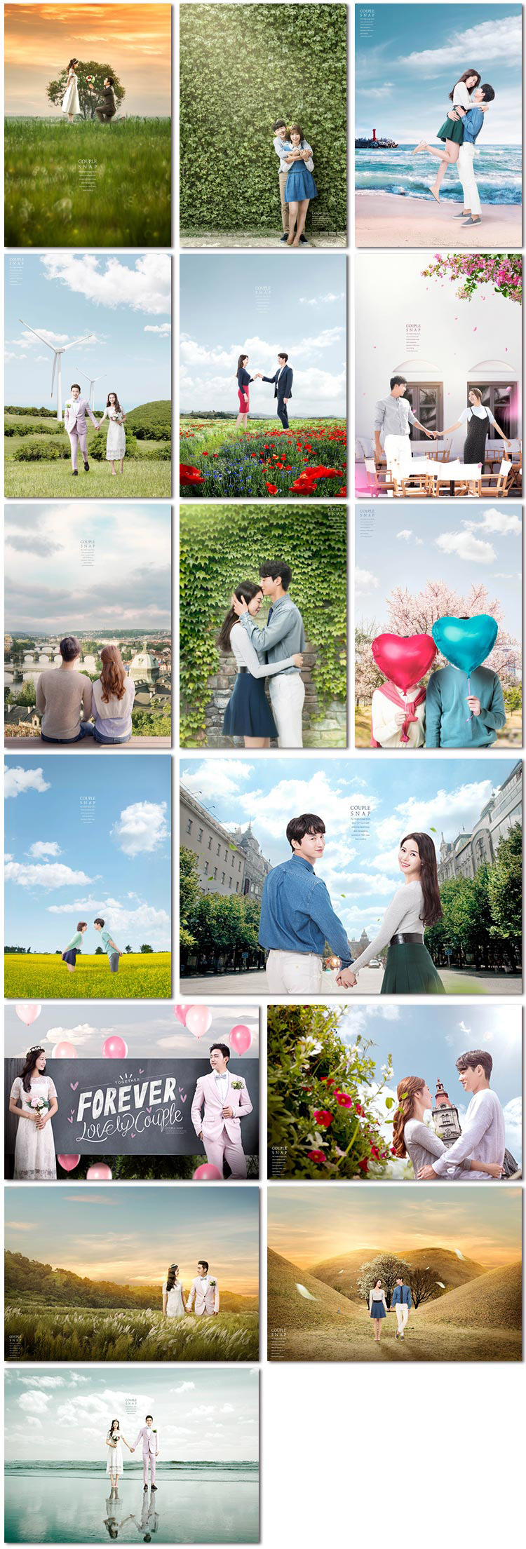 爱情情侣浪漫唯美场景摄影摄像婚礼照片影楼海报psd模板素材设计