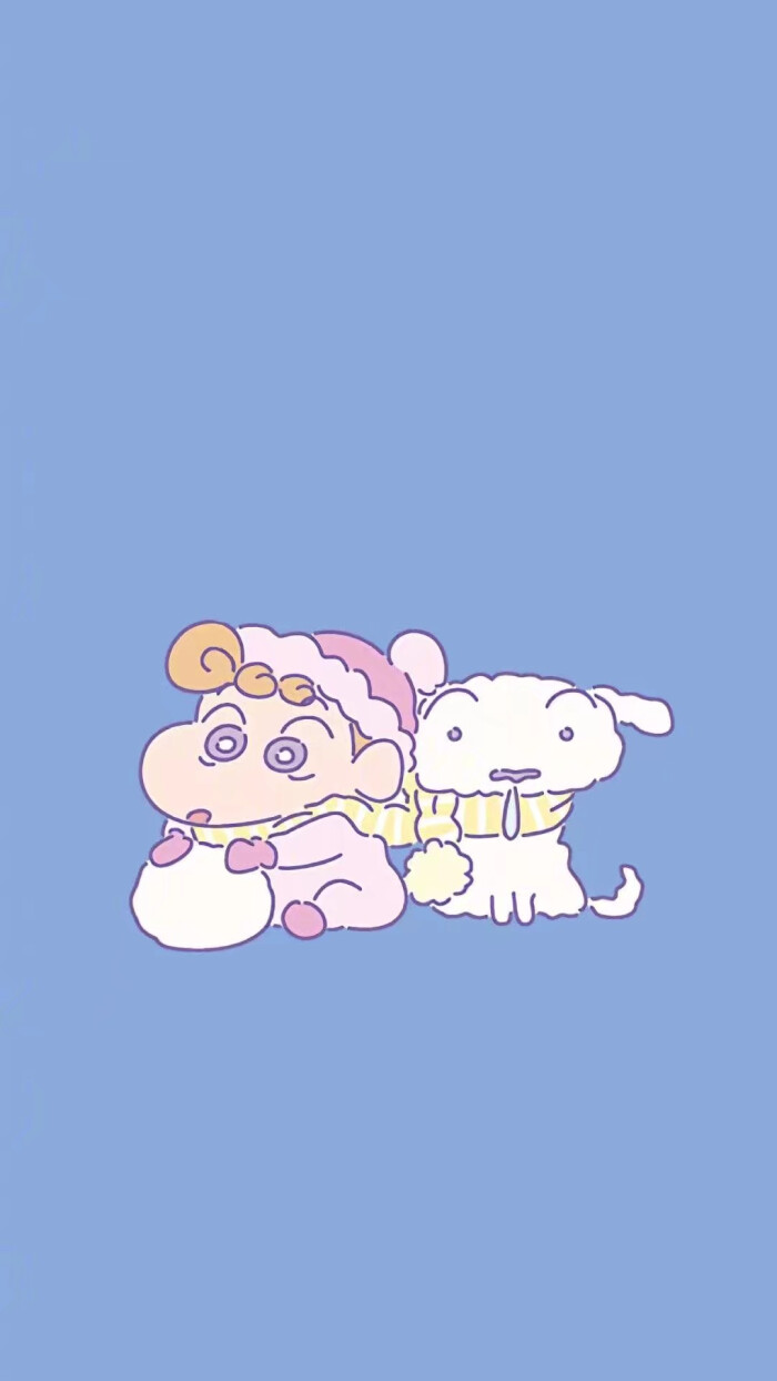 超甜少女/壁纸/蜡笔小新/蓝色