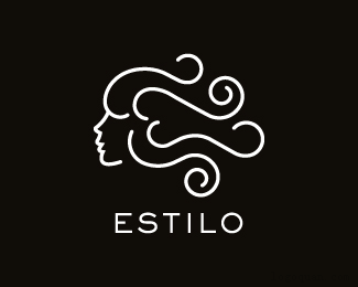 estilo美发沙龙   logo设计网-标志网-中