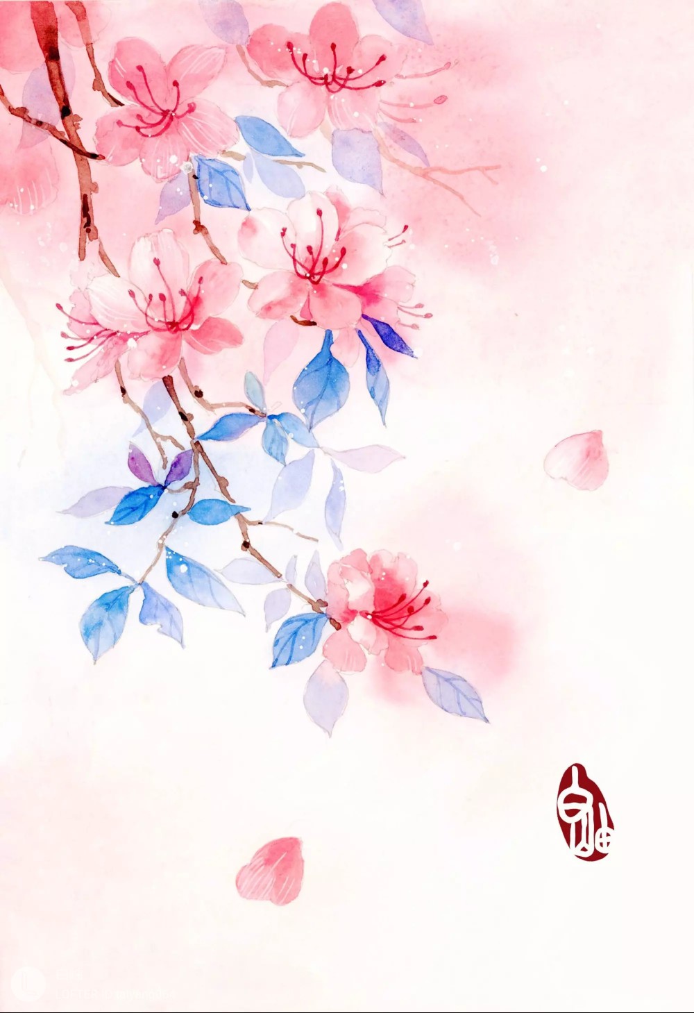 古风 古韵 中国风 手帐素材 插画 手绘 彩绘 头像 壁纸