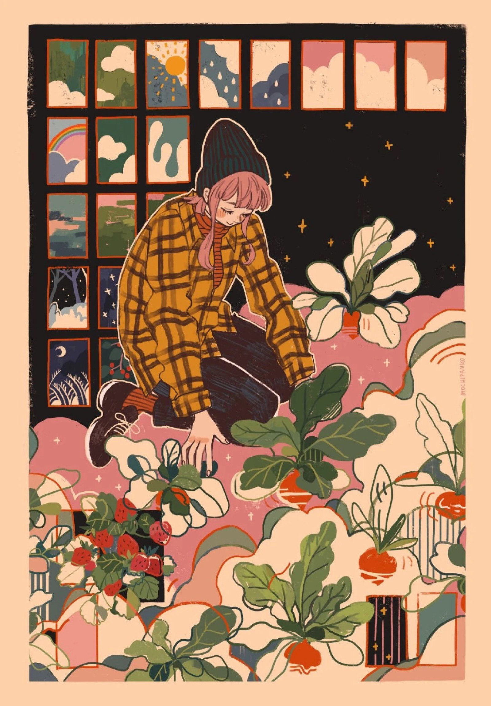 来自德国的插画师,设计师| mochipanko